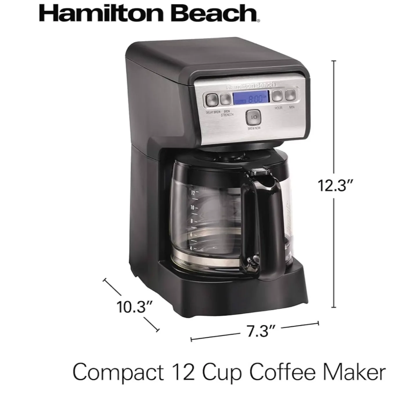 Hamilton Beach Compact 12-Cup Coffee Maker image indicator(3)