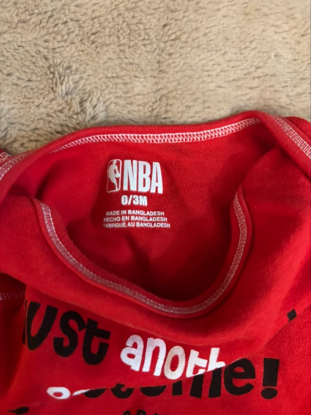 NEW NBA Toronto Raptors Baby Bodysuit 0/3M image indicator(4)