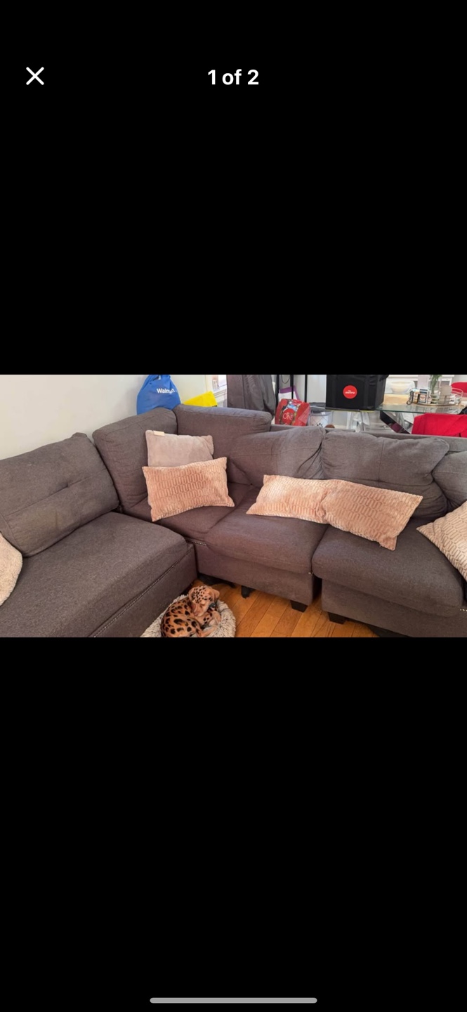 Grey Sectional Sofa free to good home - photo 2