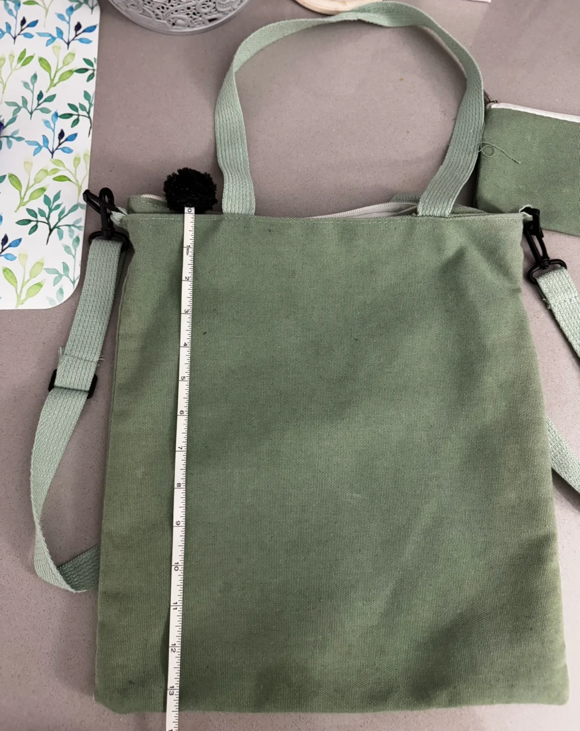 Green Canvas Tote Bag #freecycle image indicator(2)