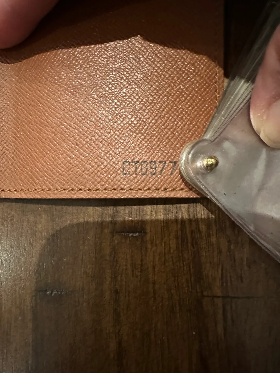 Authentic Louis Vuitton Card Holder with clear sleeves image indicator(3)