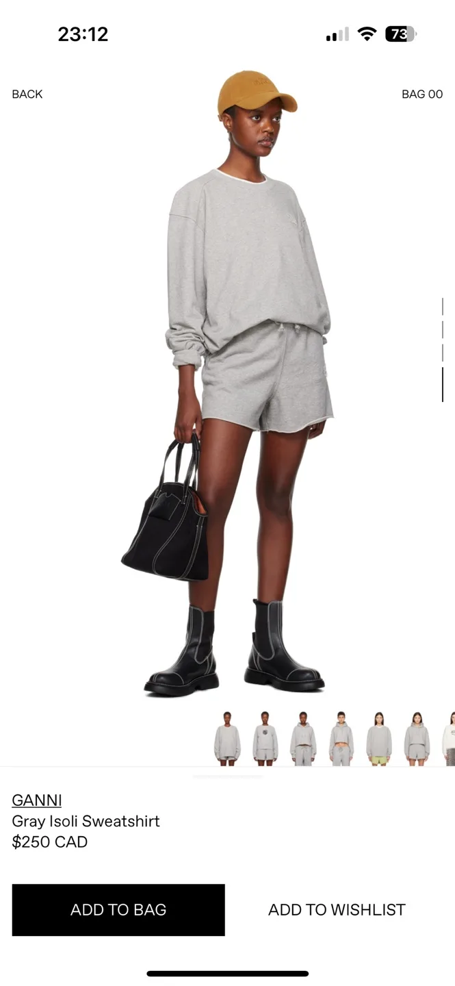 Ganni Gray Sweatshirt image indicator(4)