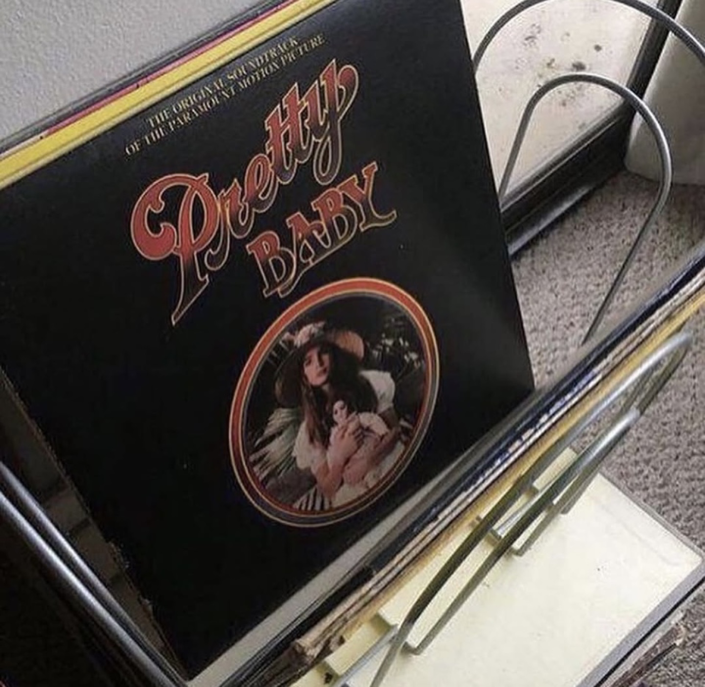 Vintage chrome record holder - photo 3