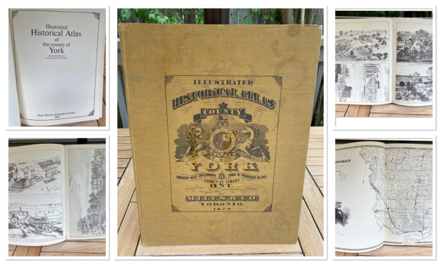 ⭐️Illustrated Large Historical Atlas County of York,1878(1969) image indicator(2)