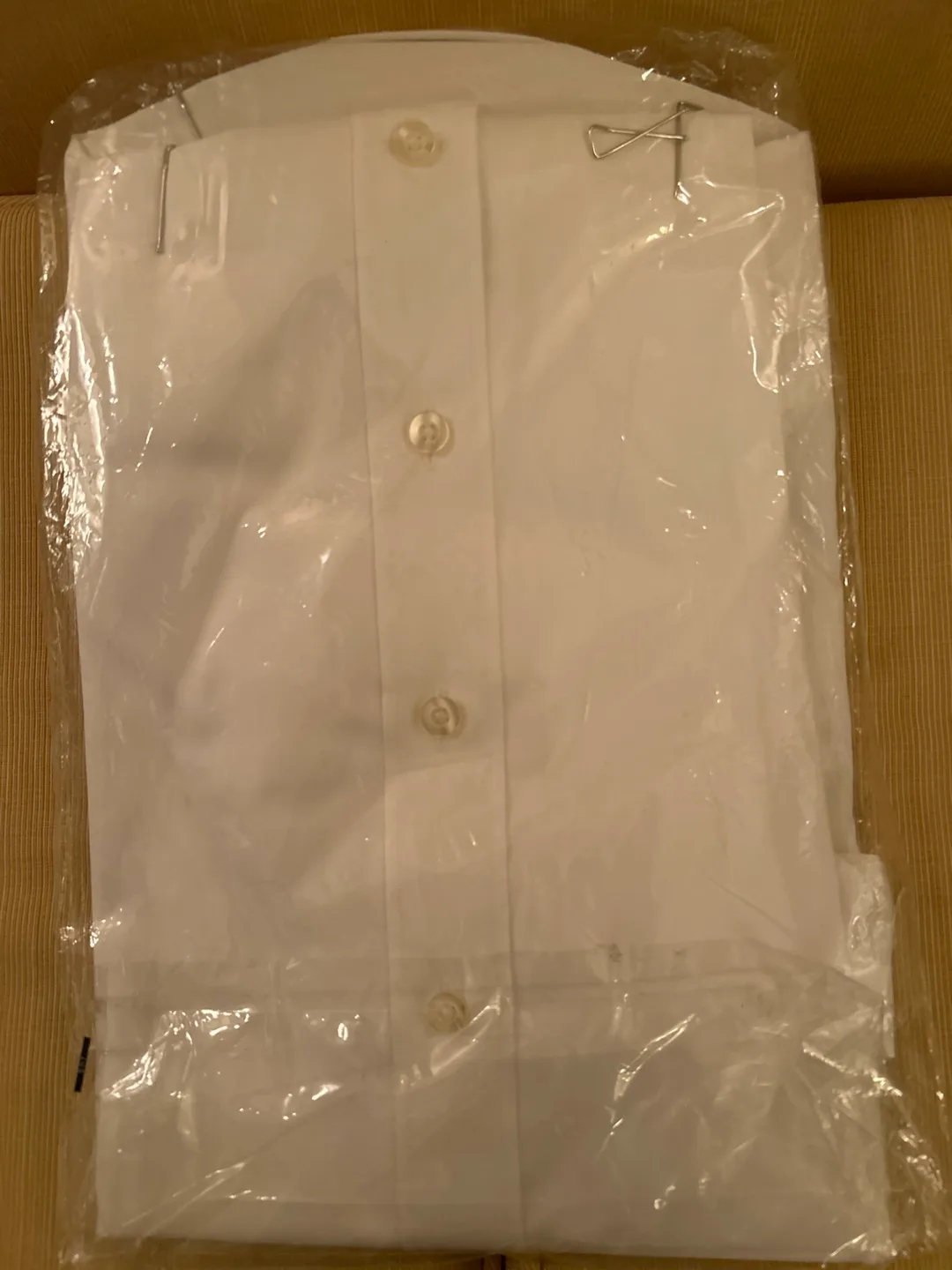 Longchamp Cafe Coton Slim Fit White Dress Shirt image indicator(5)