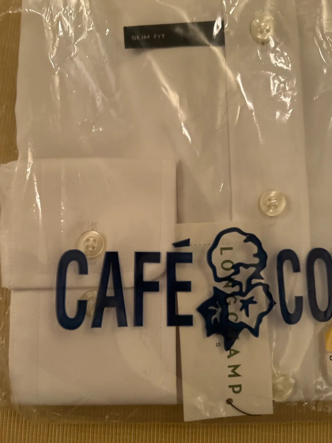 Longchamp Cafe Coton Slim Fit White Dress Shirt image indicator(7)