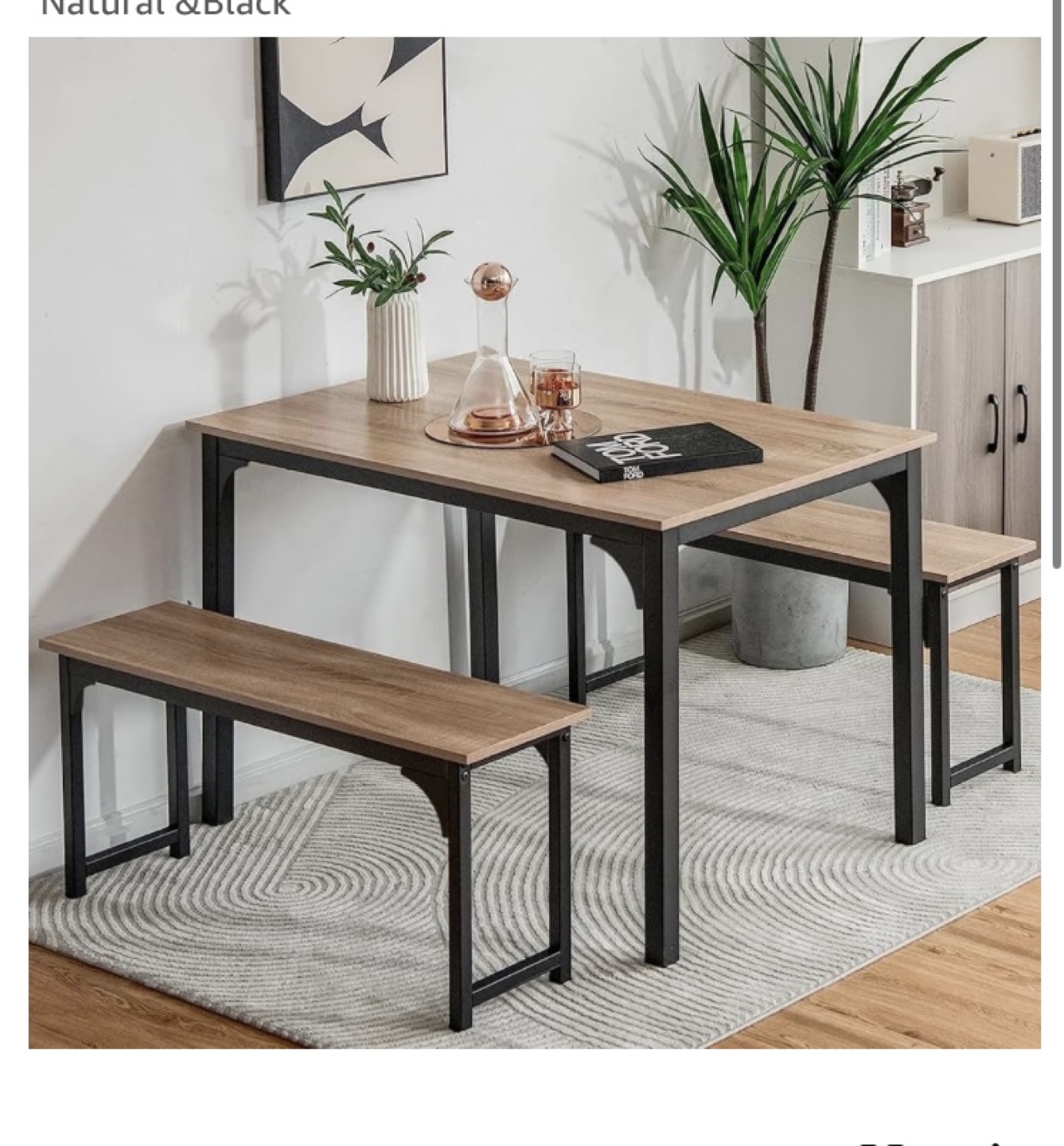 Dining Table and Bench Set - photo 5