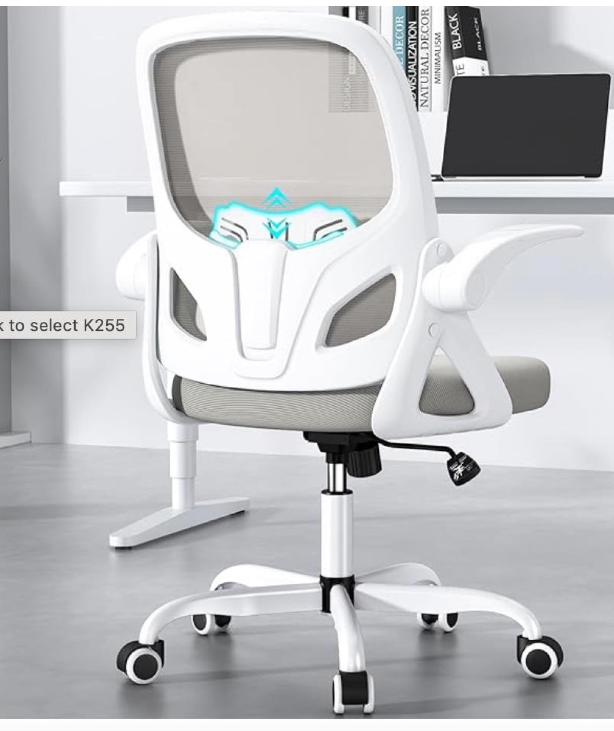 Office Chair with Flip-Up Armrests