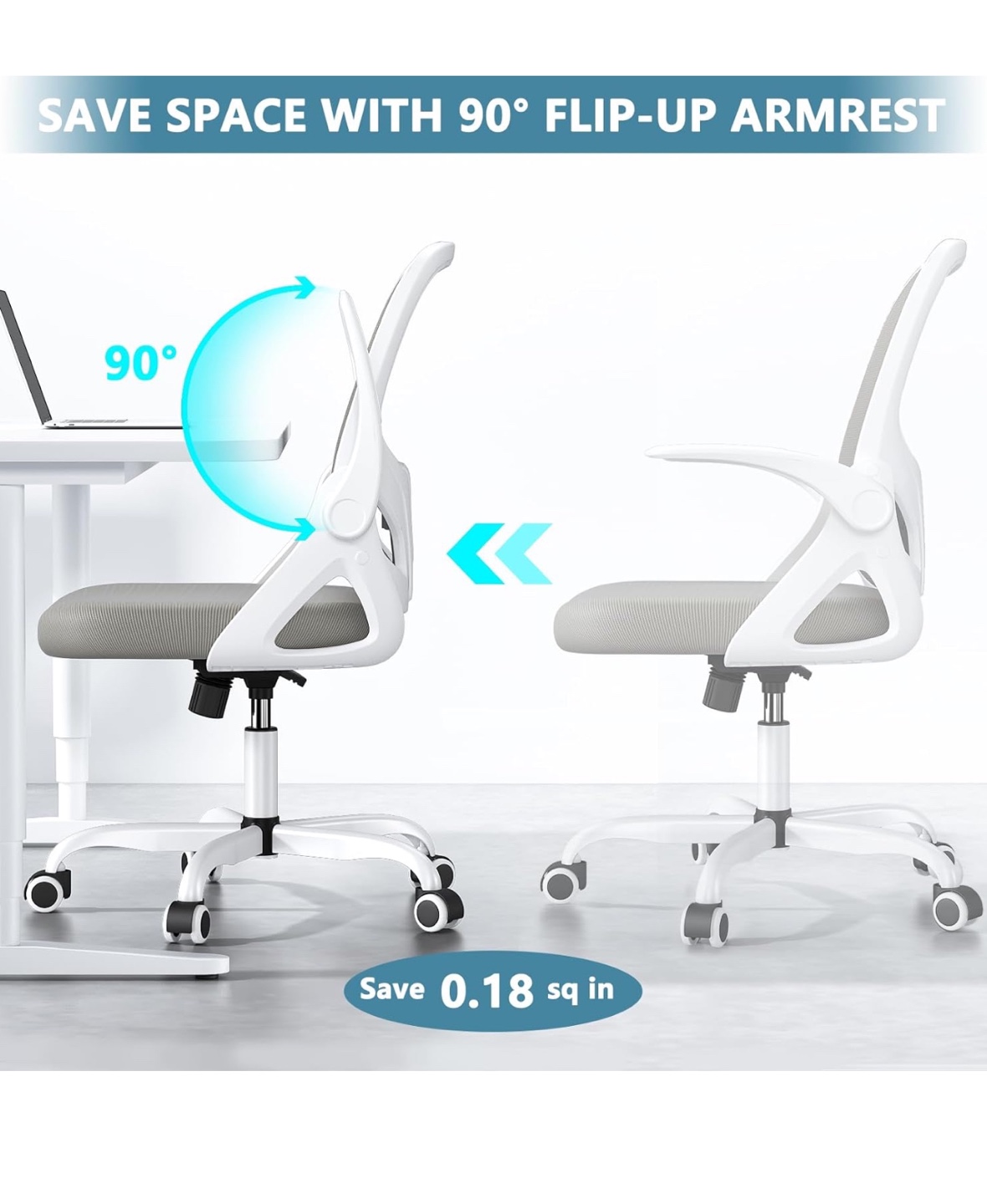 Office Chair with Flip-Up Armrests - photo 4