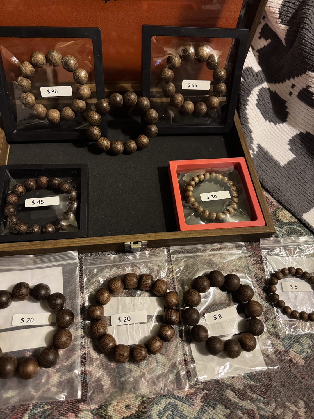 AgarWood Bead Bracelets