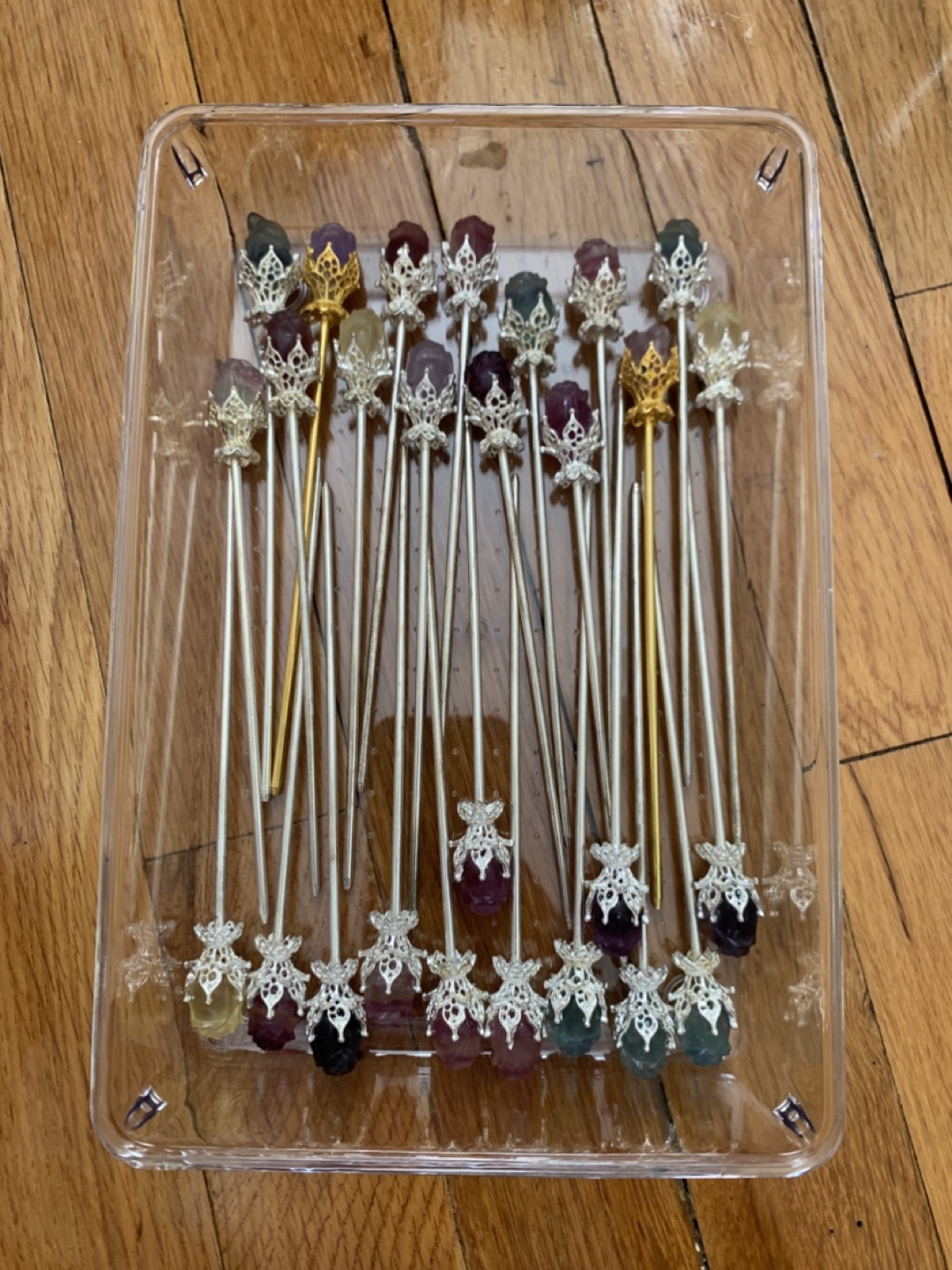 Fluorite hair Sticks - photo 2