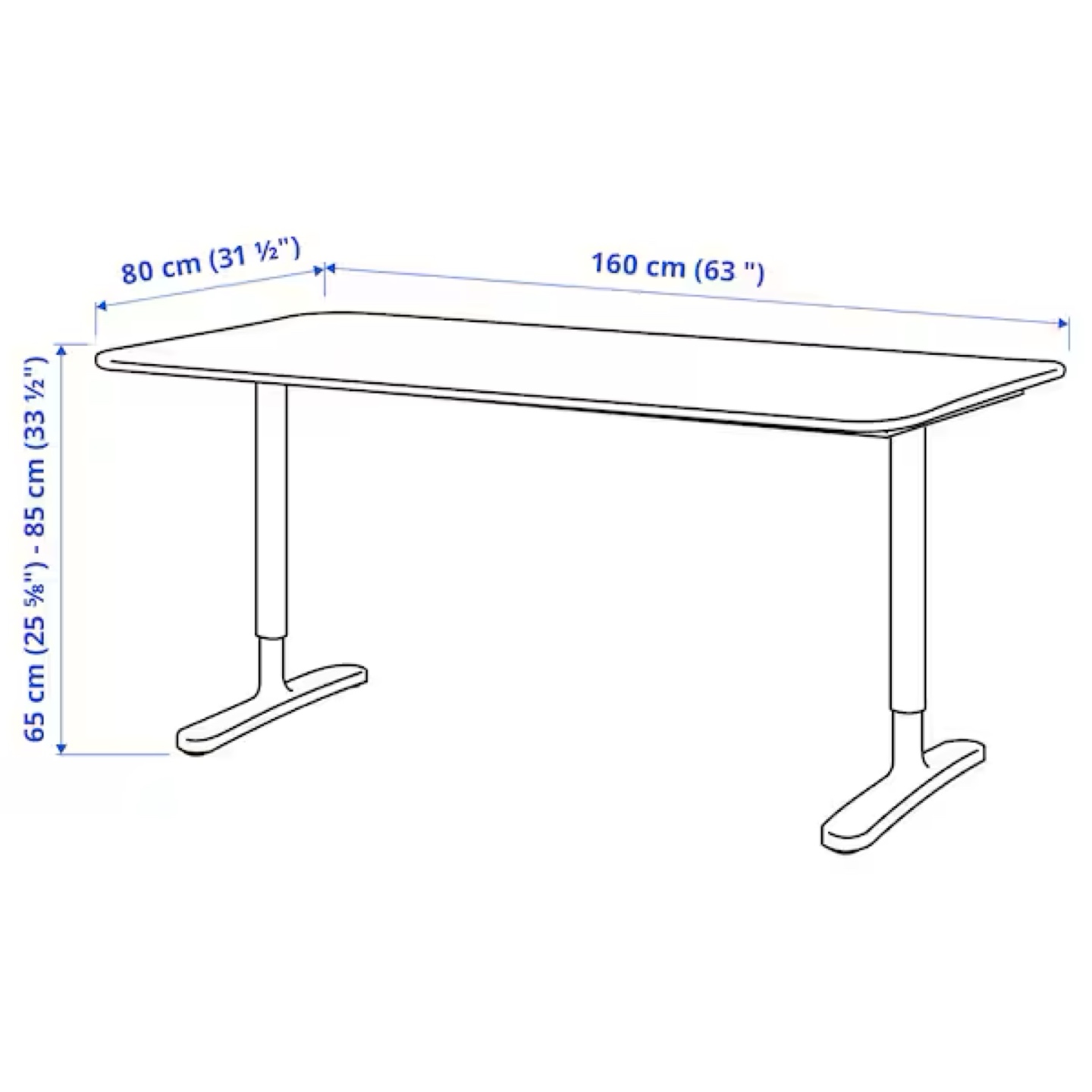 IKEA BEKANT White Desk - photo 2