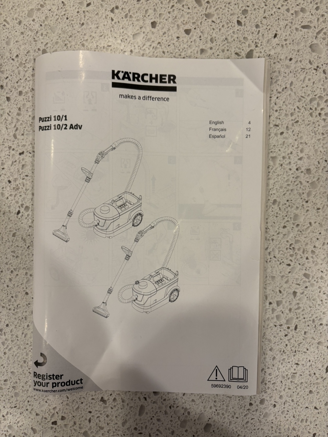 Kärcher Puzzi 10/1  Carpet and Upholstery Cleaner - photo 3