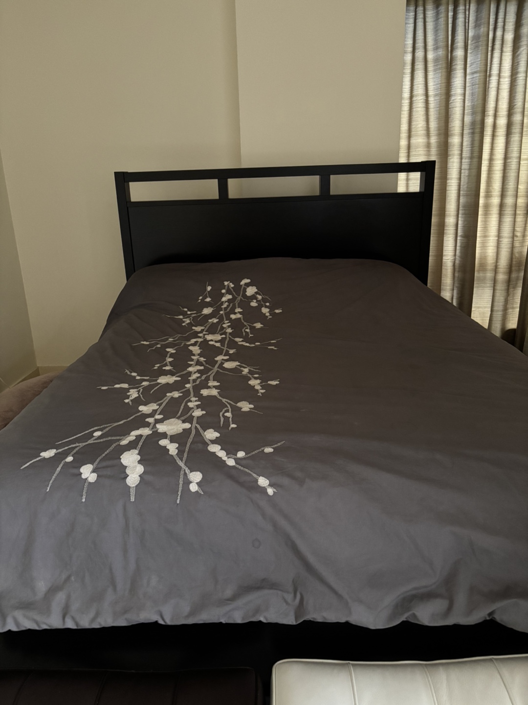 Black Queen bed frame - photo 2