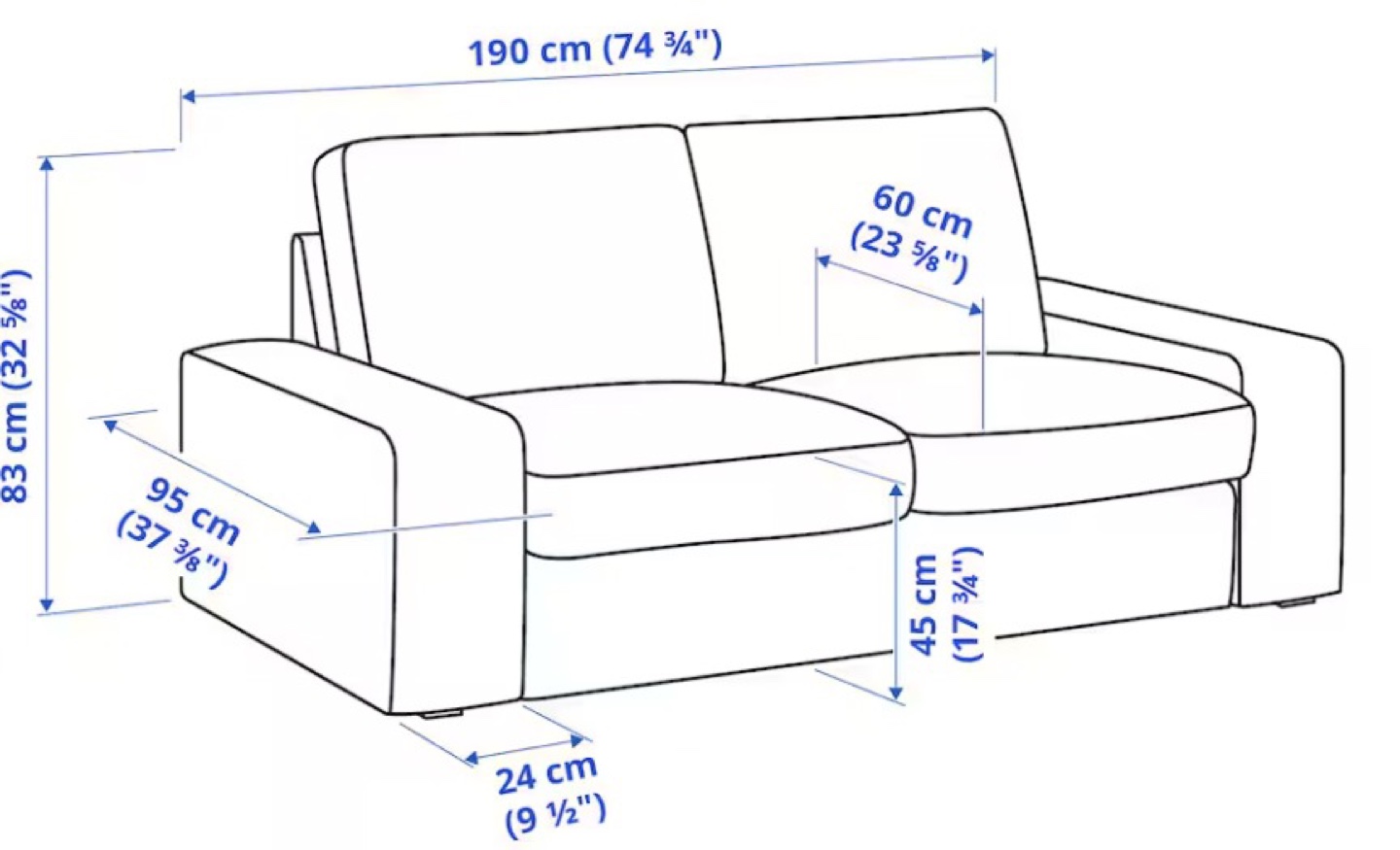 IKEA KIVIK loveseat - photo 2