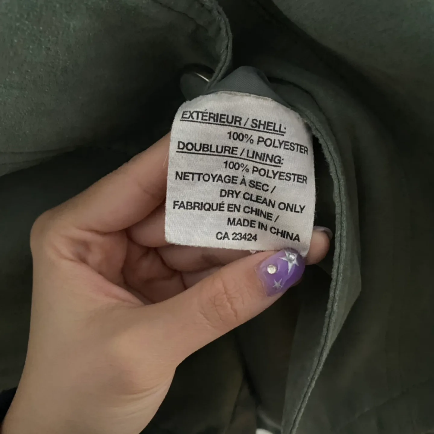 Vintage Fennelli Elegant Green Trench Coat image indicator(4)