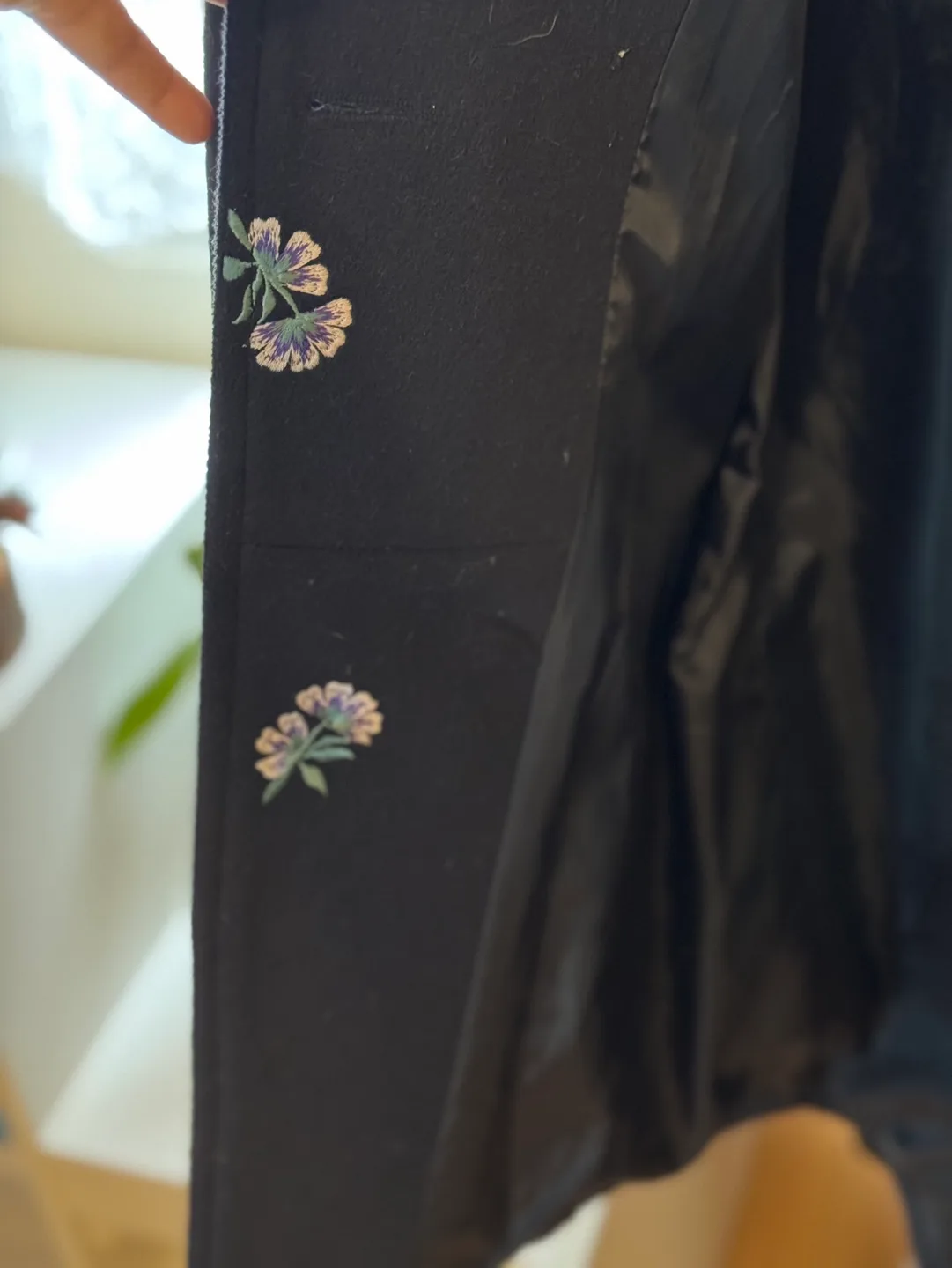 Embroidered Wool Blend Coat image indicator(3)