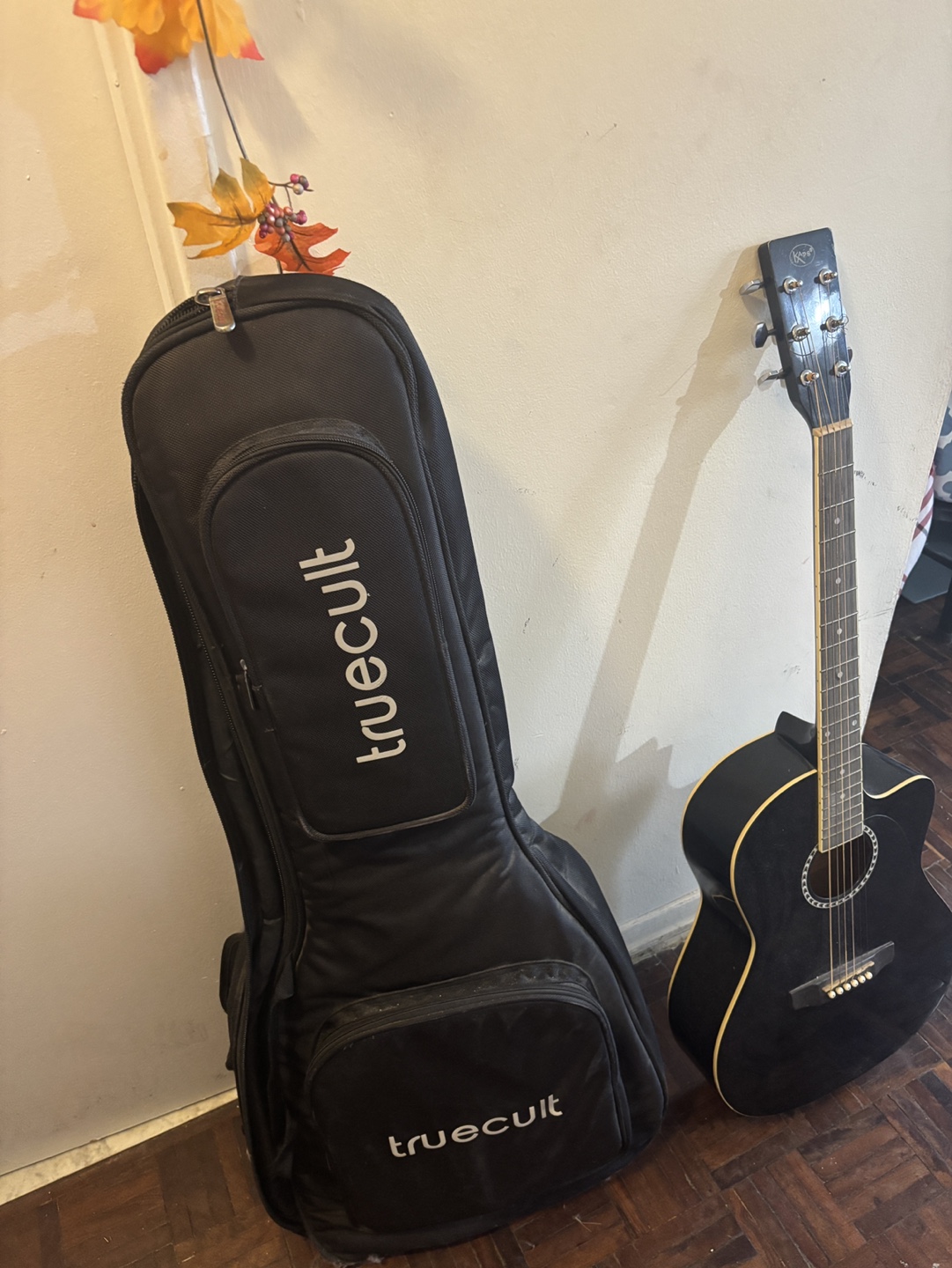 Acoustic Guitar with Case and Capo - photo 2