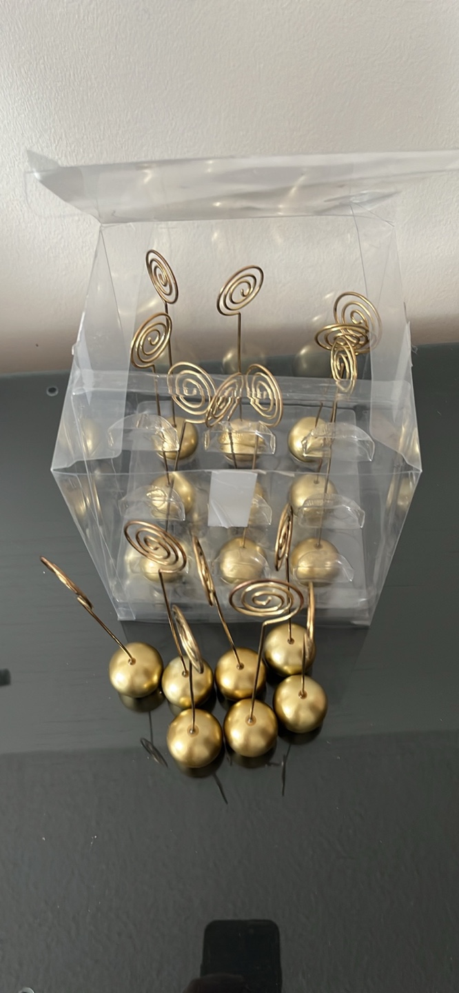 Gold Table number Holders - photo 2