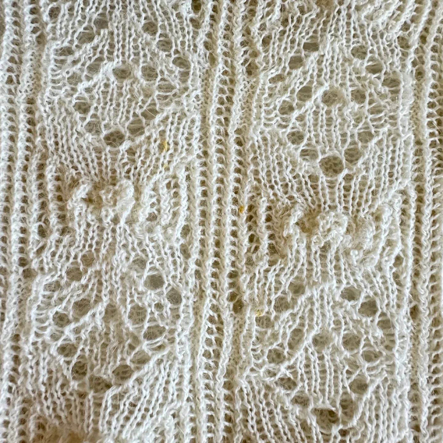 See By Chloe Alpaca Wool White Crop Sweater Frilly Mock Neck S image indicator(2)