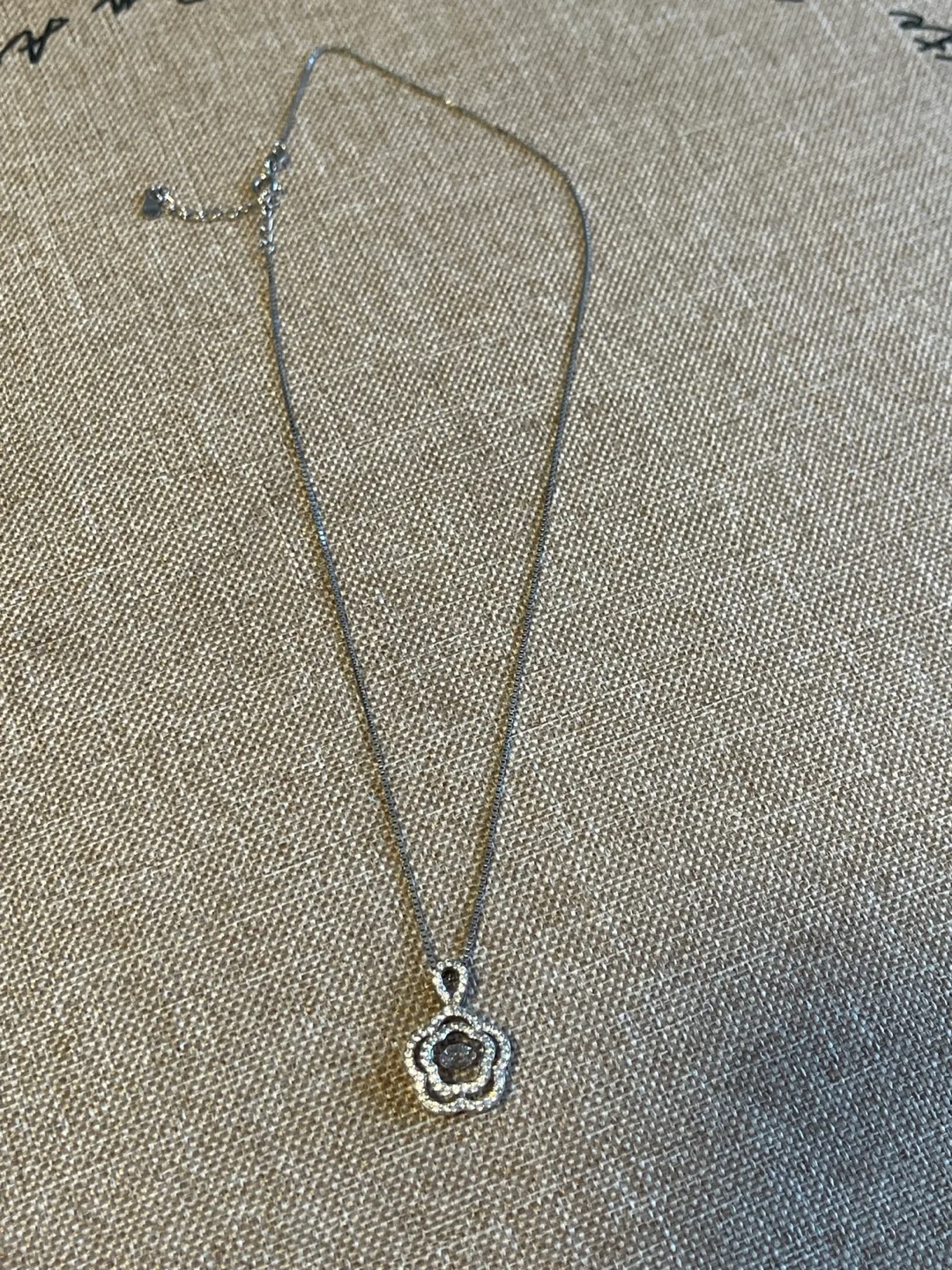 Silver Dancing CZ Pendant Necklace #freecycle thumbnail