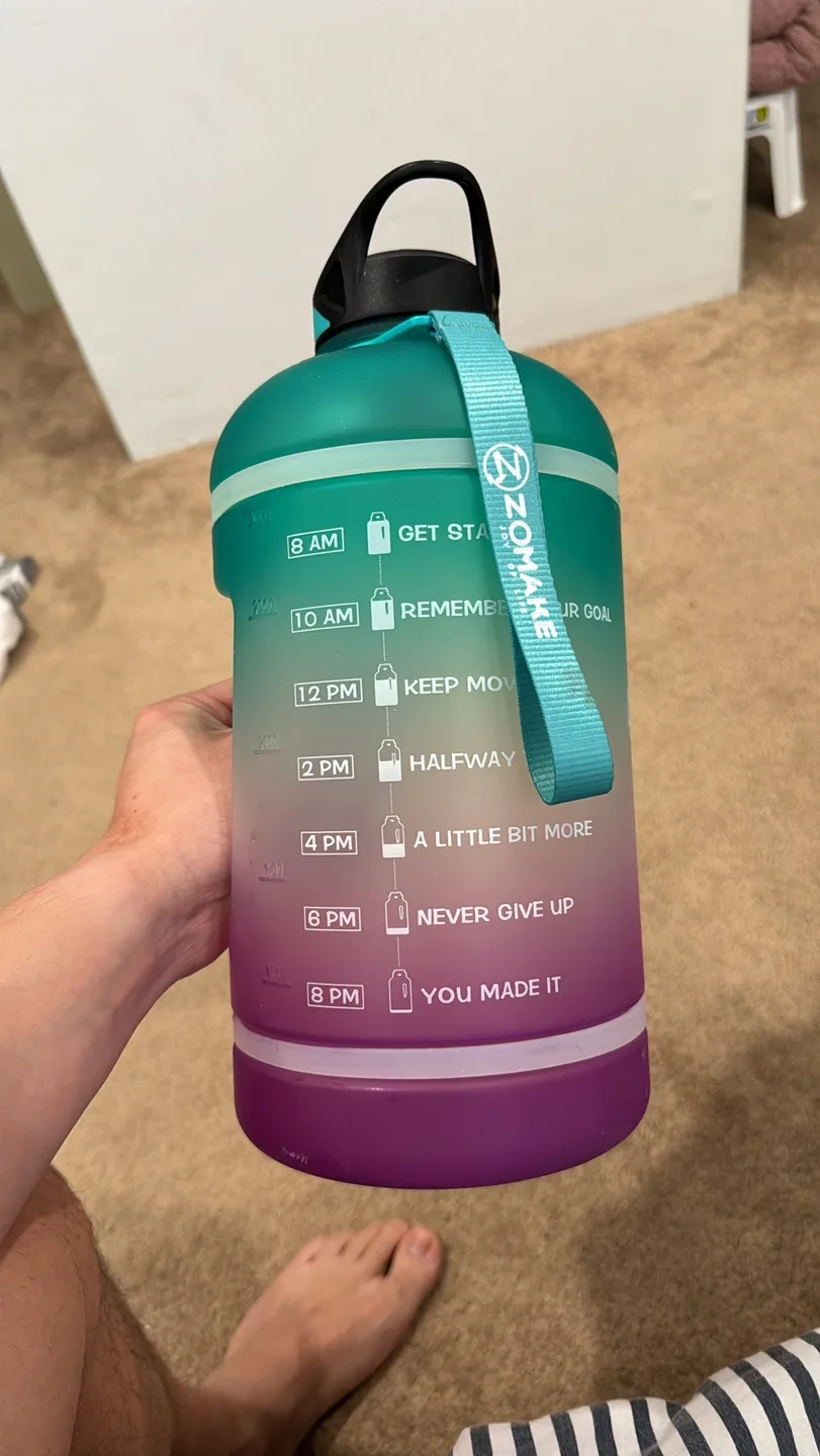 Motivational Water Bottle #freecycle thumbnail