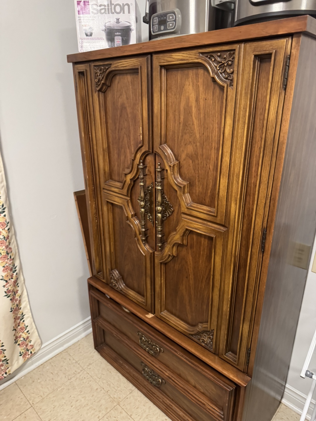 Vintage Wooden Armoire - photo 2
