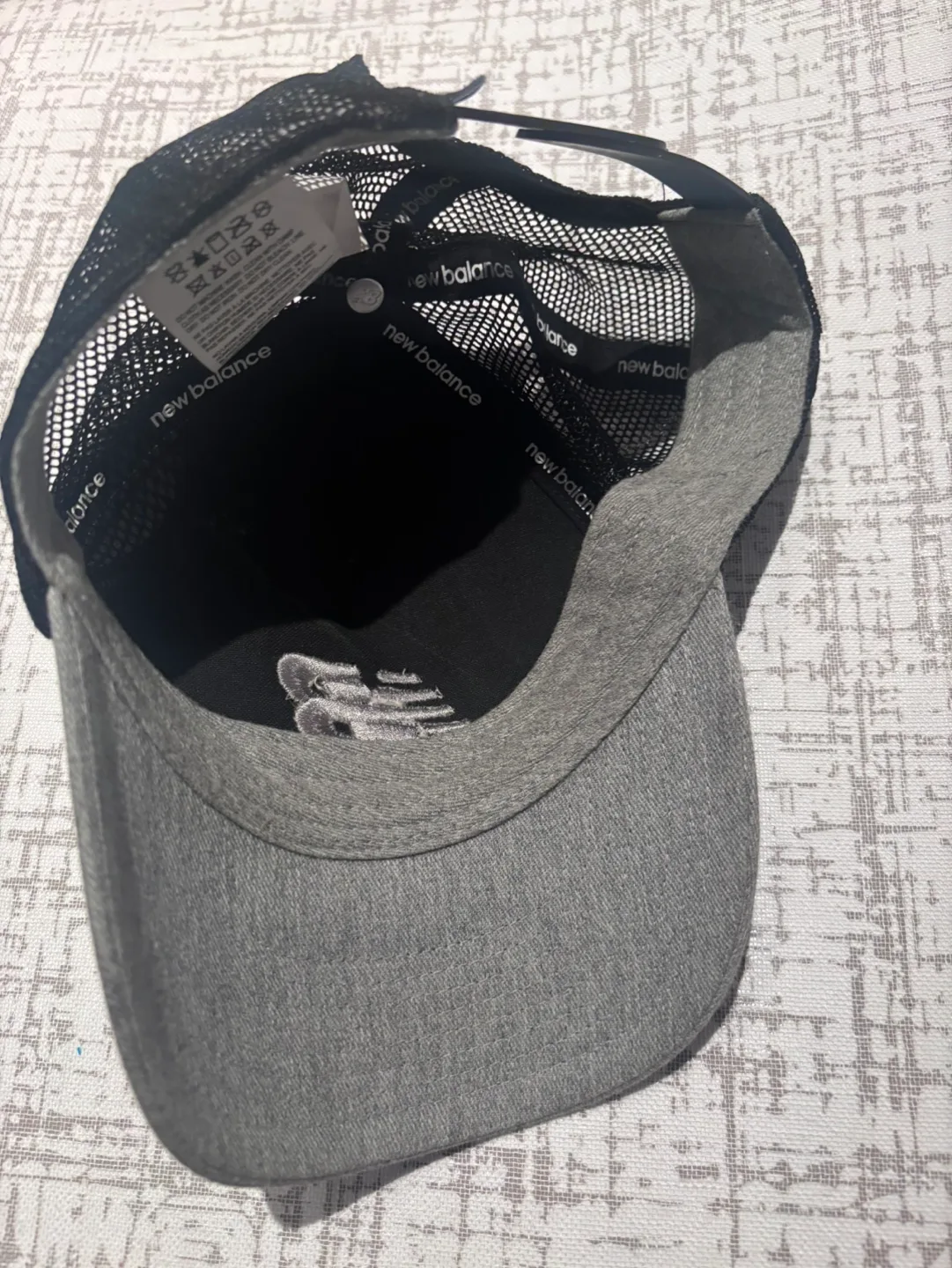 New Balance Grey and Black Mesh Baseball Cap image indicator(3)