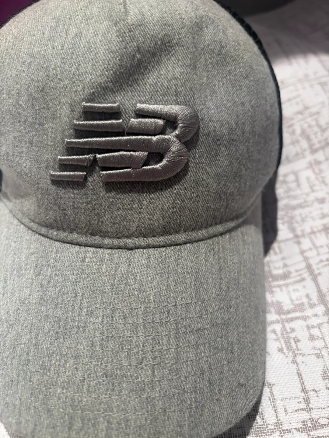 New Balance Grey and Black Mesh Baseball Cap image indicator(2)