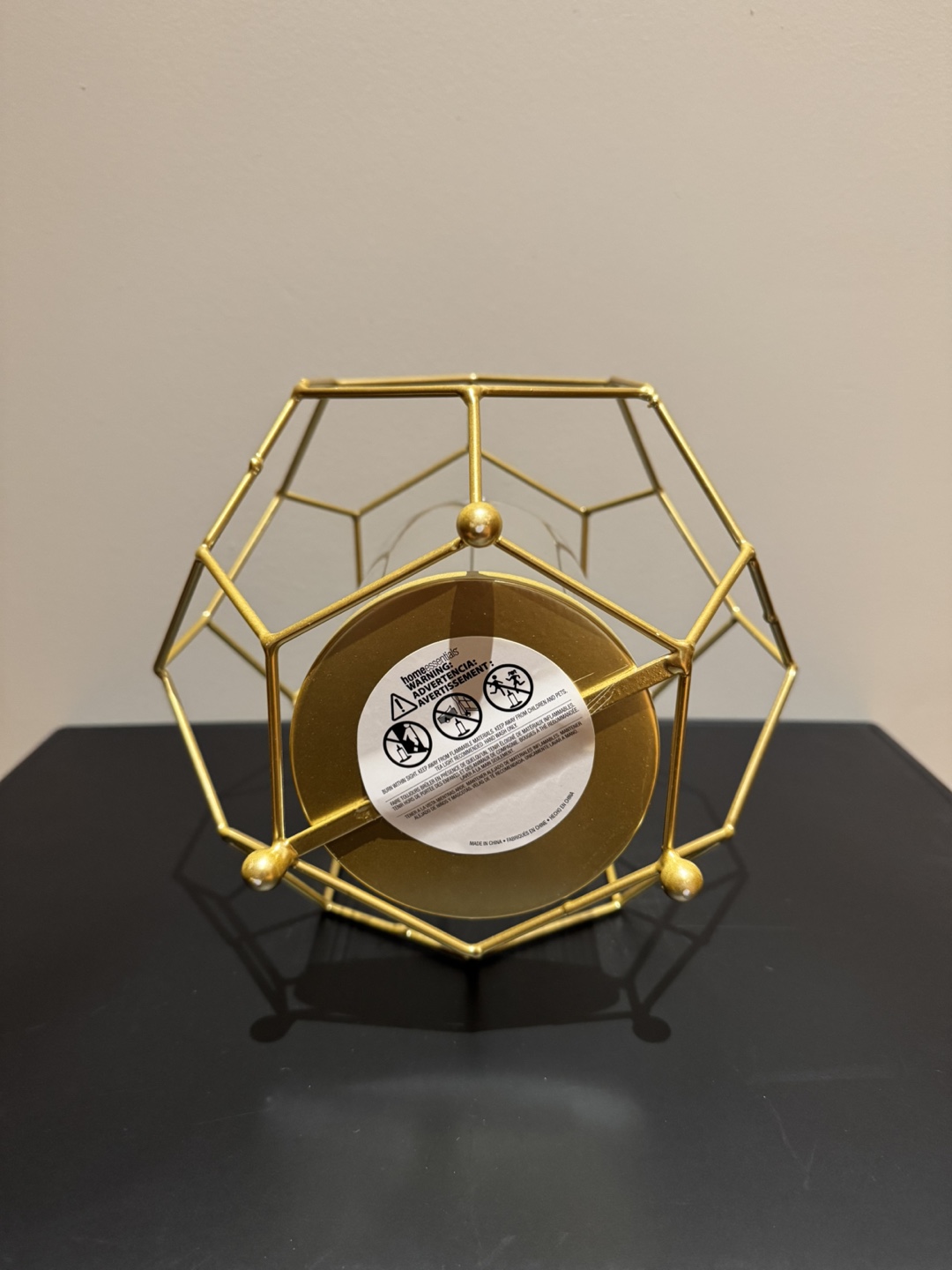Gold Geometric Candle Holder - photo 4