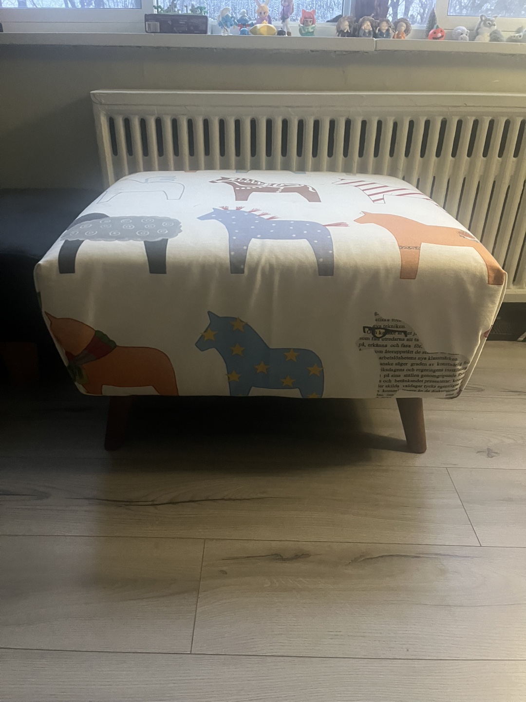 Dala Horse Ottoman