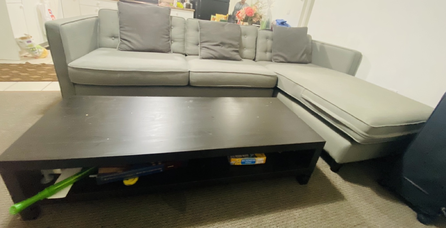 Sectional sofa + coffee table - photo 2