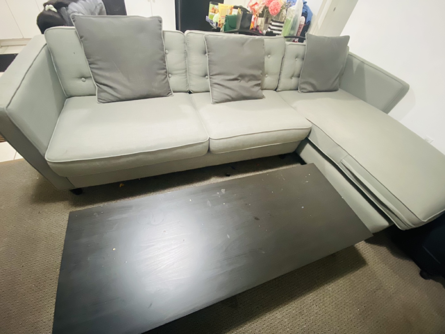 Sectional sofa + coffee table - photo 4