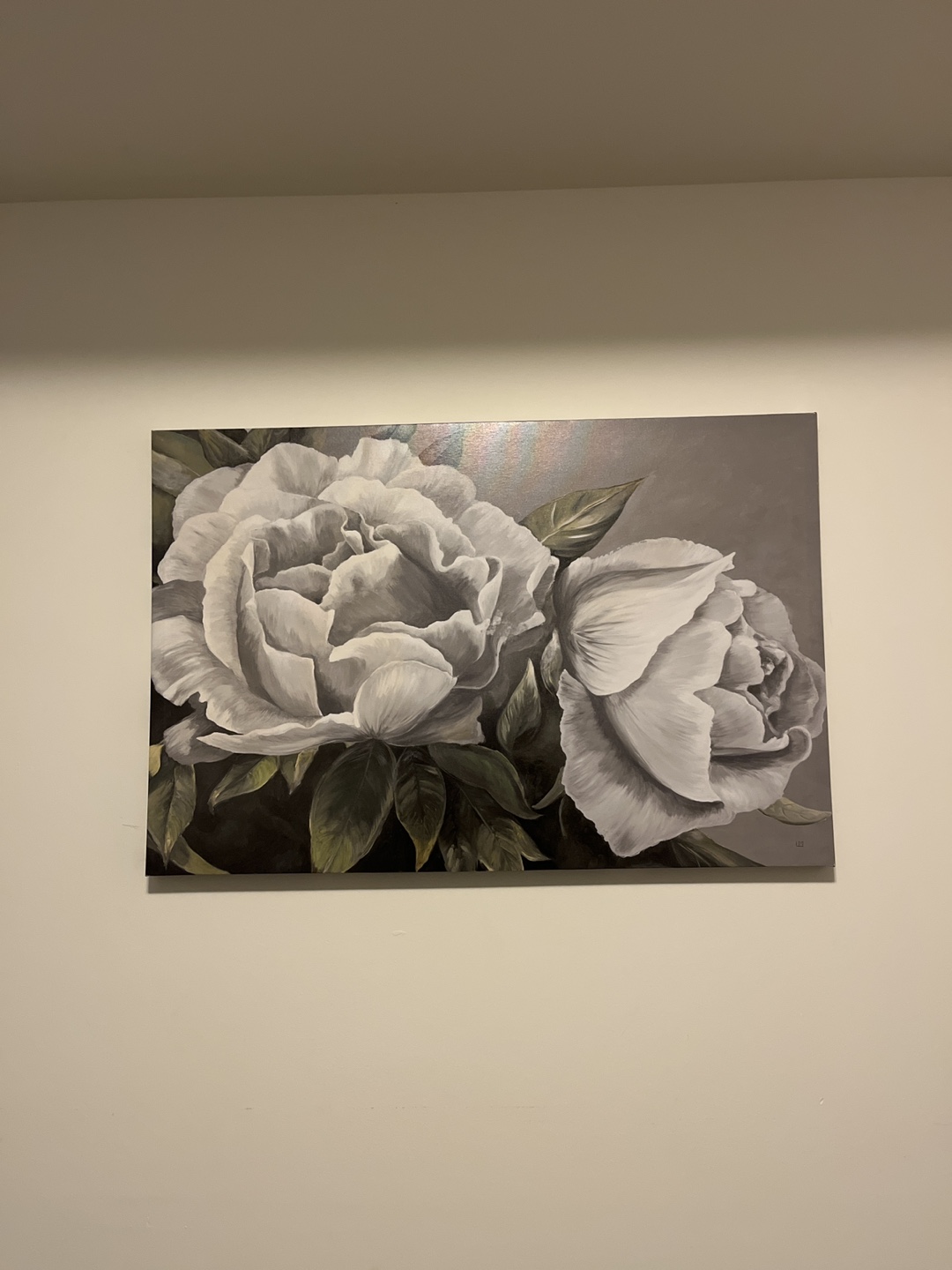 Canvas Wall Art - White Flowers