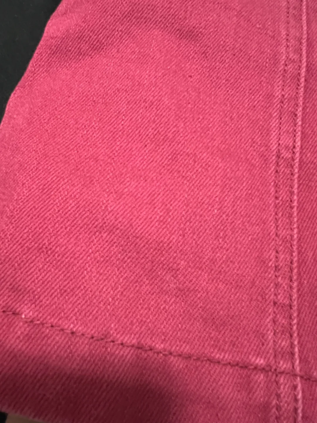 Forever 21 Maroon denim Skirt Size 26 image indicator(3)