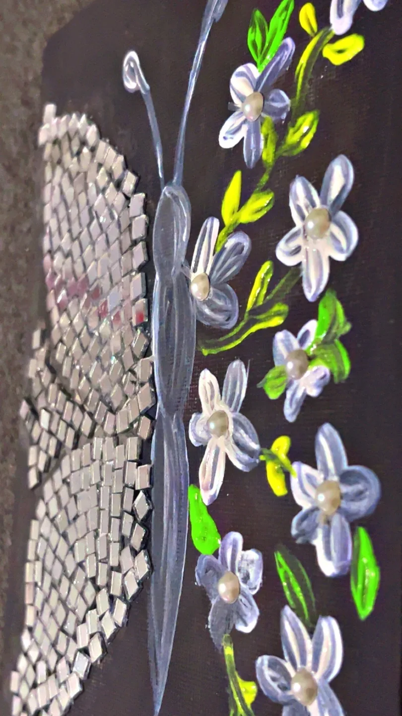 Mirror Mosaic Butterfly Painting image indicator(4)