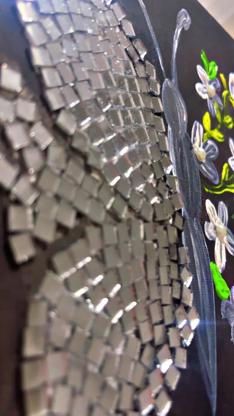 Mirror Mosaic Butterfly Painting image indicator(5)