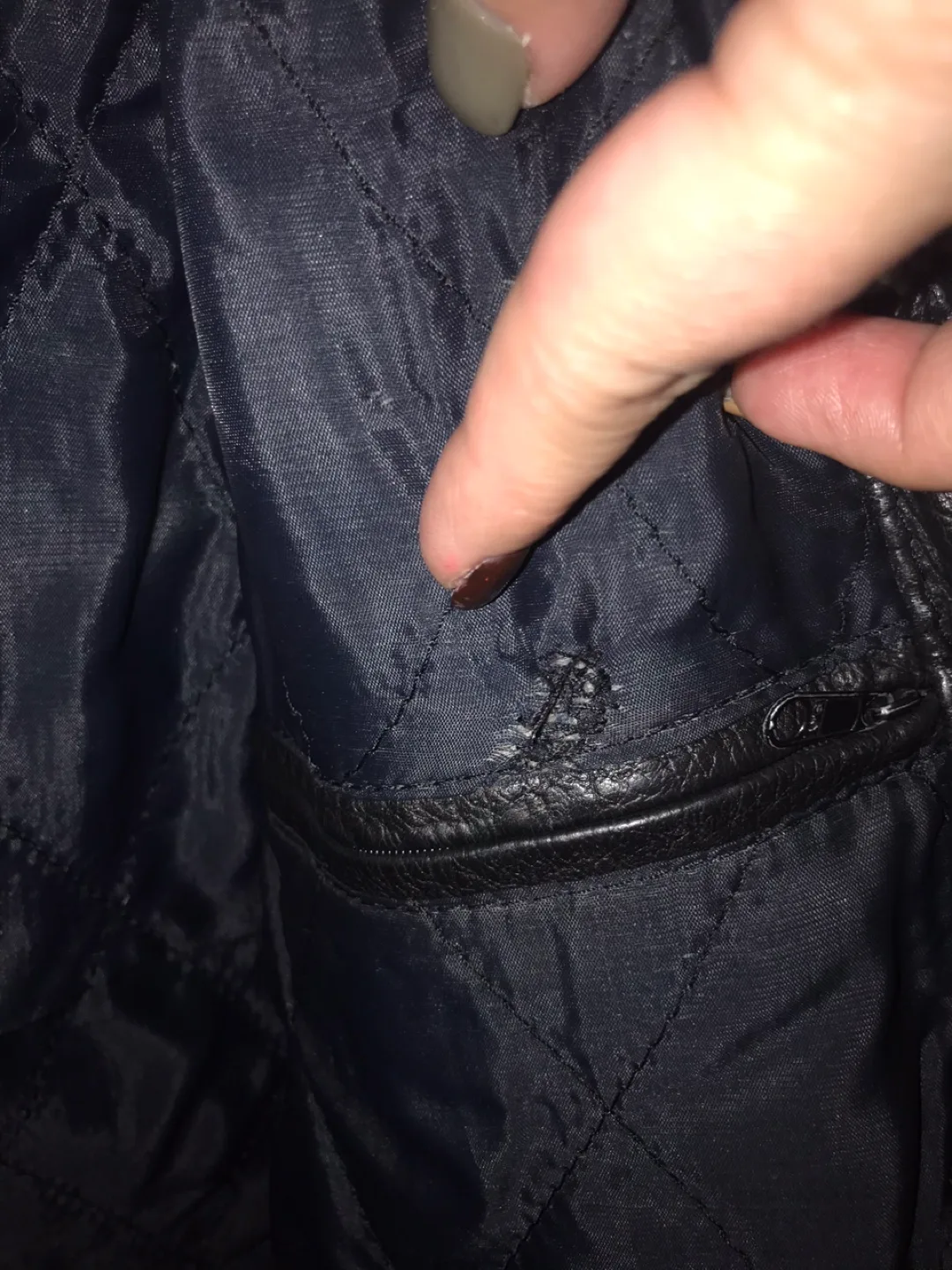 Genuine leather woman jacket image indicator(9)