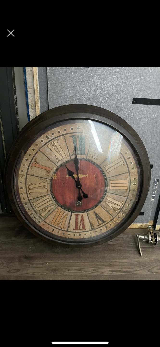 Large Antique-Style Wall Clock