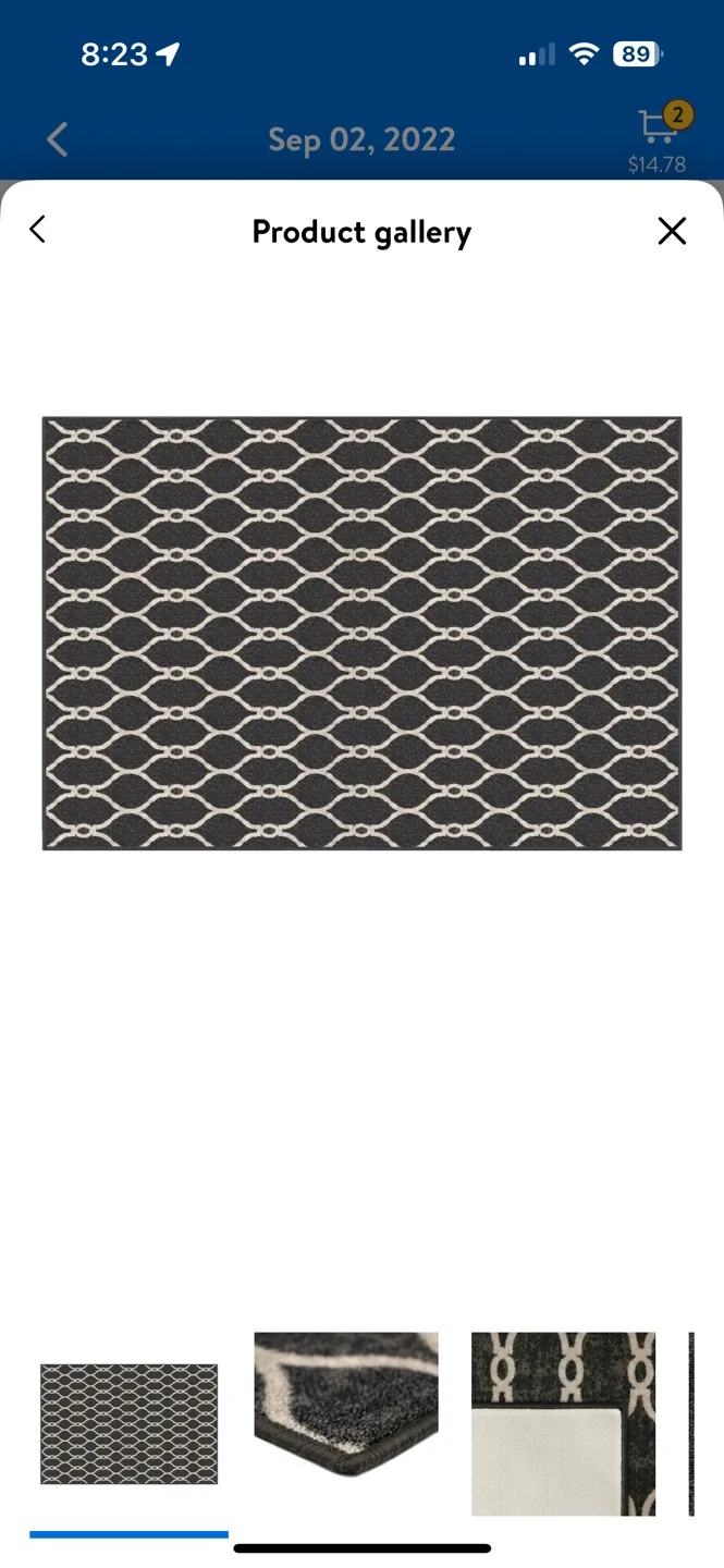 3 pcs is of 3x4' Grey and White Area Rugs image indicator(4)