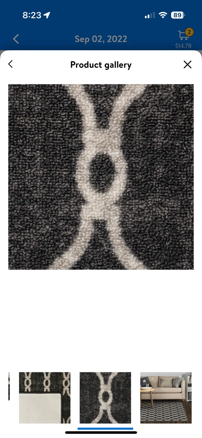 3 pcs is of 3x4' Grey and White Area Rugs image indicator(3)