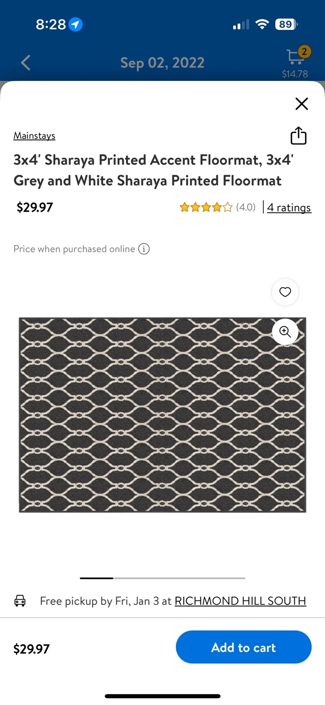 3 pcs is of 3x4' Grey and White Area Rugs image indicator(5)