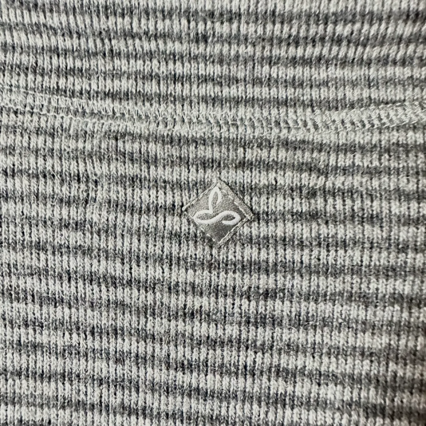 Prana Lucia Tie Funnel Neck Long Sleeve Grey Sweater Medium image indicator(7)