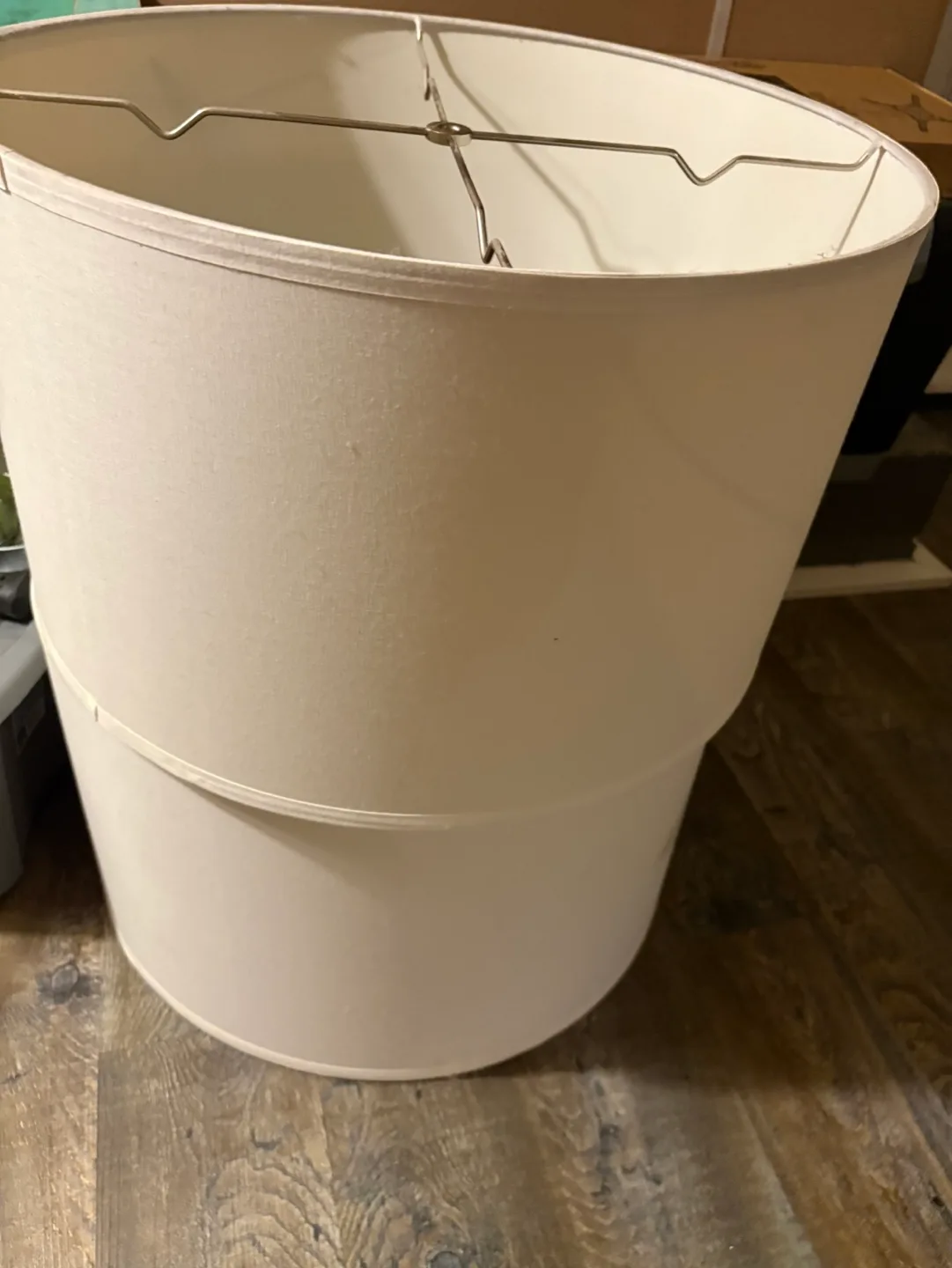 Large White Drum Lampshade thumbnail