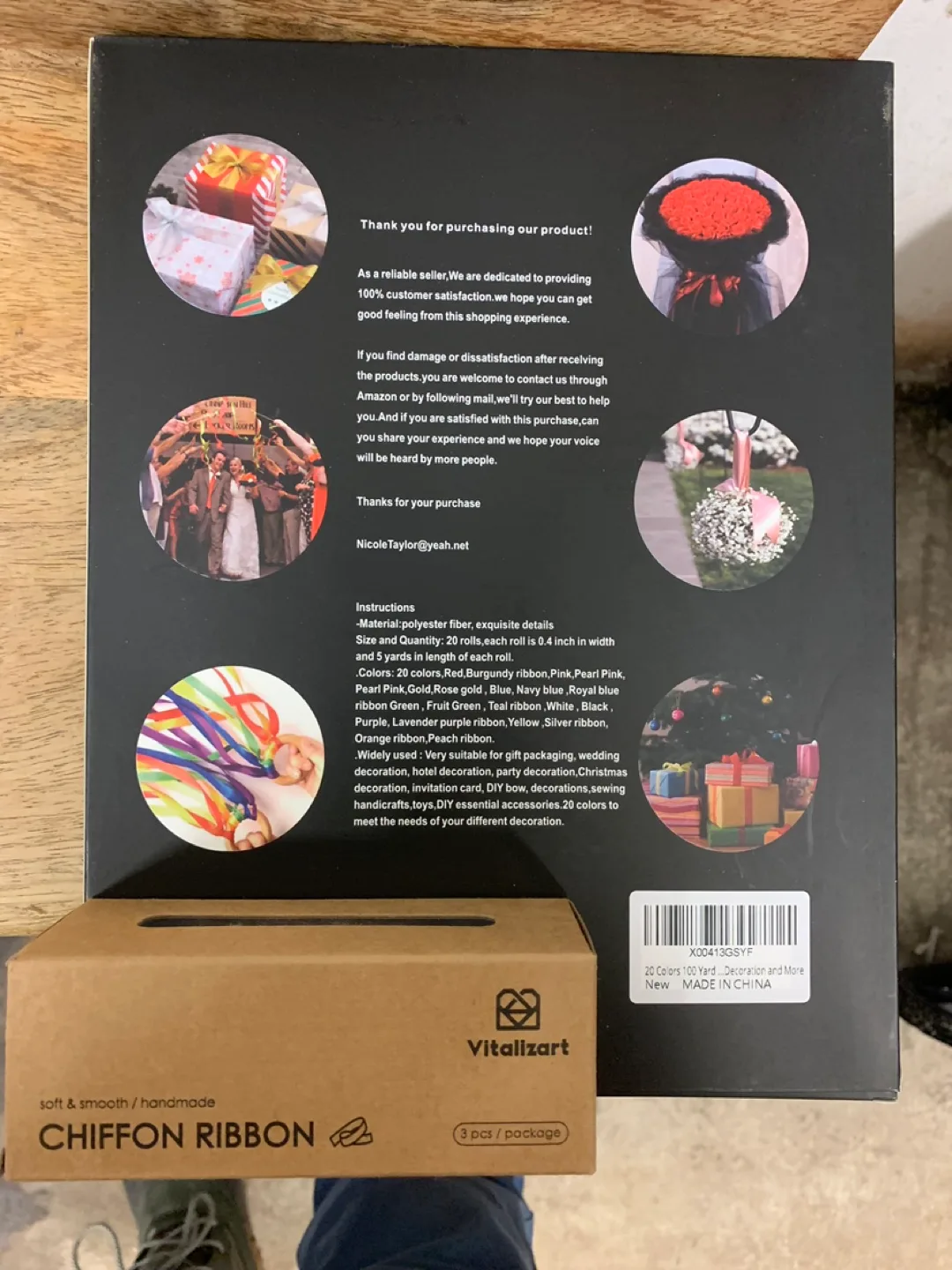 20 Colors Chiffon Ribbon 10 Yards Each Roll image indicator(2)