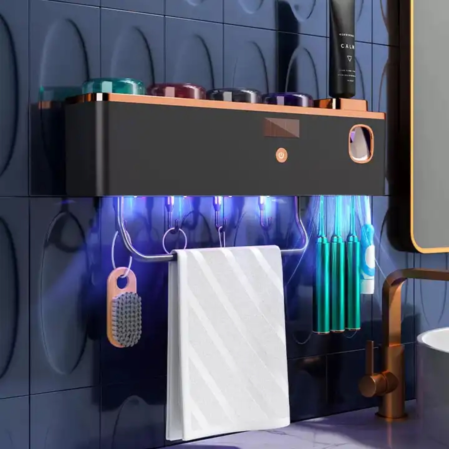 TOOTHPASTE DISPENSER AND TOOTHBRUSH HOLDER - photo 2