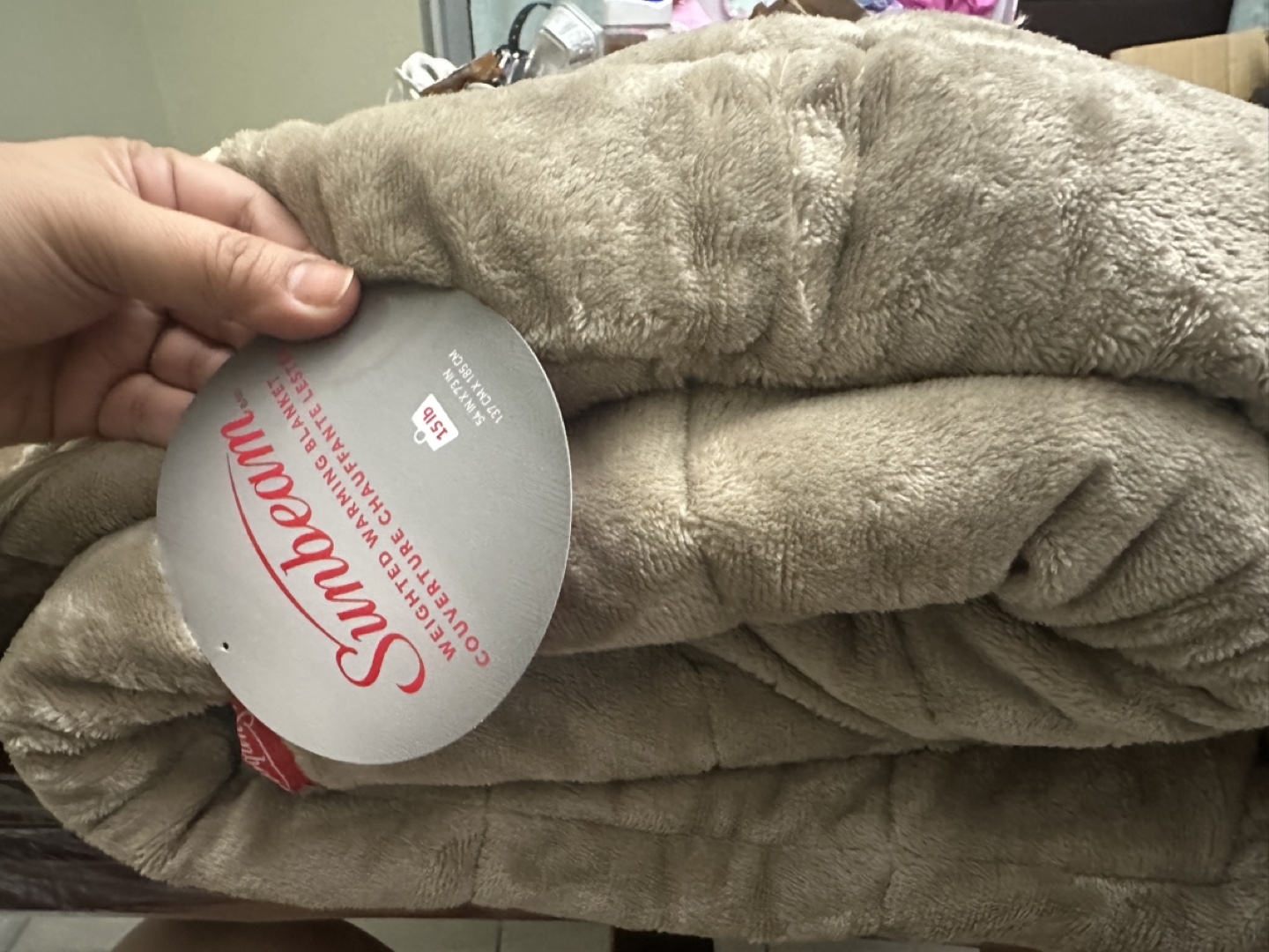 Sunbeam Weighted Warming Blanket - photo 3