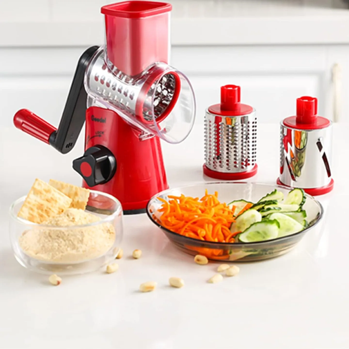 Kitchen Cheese Grater, Rotary Vegetable and Fruits thumbnail