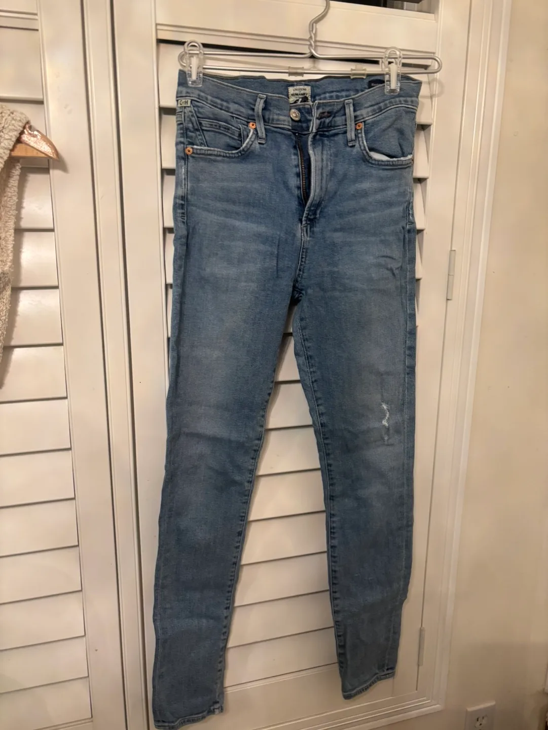 Citizen of Humanity Light Wash High Rise Skinny Jeans thumbnail