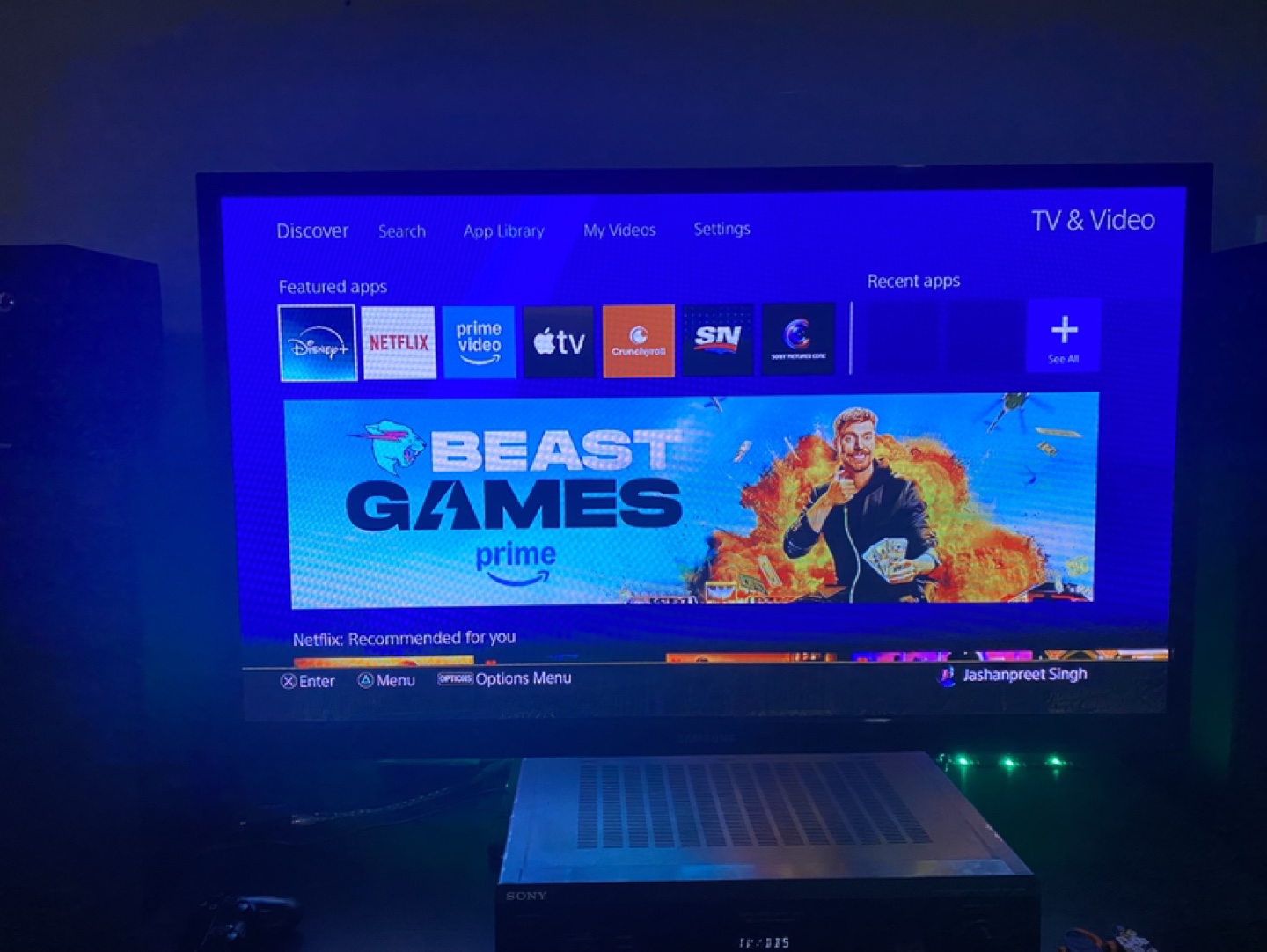Sony Receiver, Samsung Tv55” ,speakers with huge bass and sound - photo 3